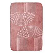 Rosy Pink Minimalistisch Badematte (Vorderseite Vertikal)