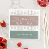 Rosy PInk mit Aquamarin Serviette (Beispiel)