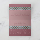 Rosy Pink Special Mütter Day Karte (Innenseite)