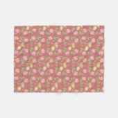 Rosy Posy Afternoon  Fleecedecke (Vorderseite (Horizontal))