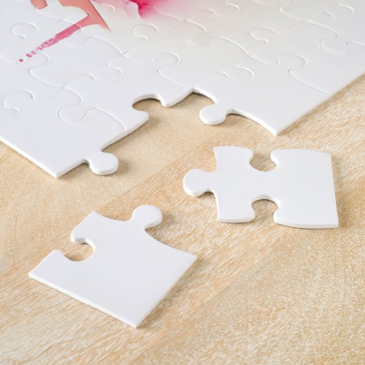 Rosy Puppy Liebe Watercolor Puzzle (Seite)