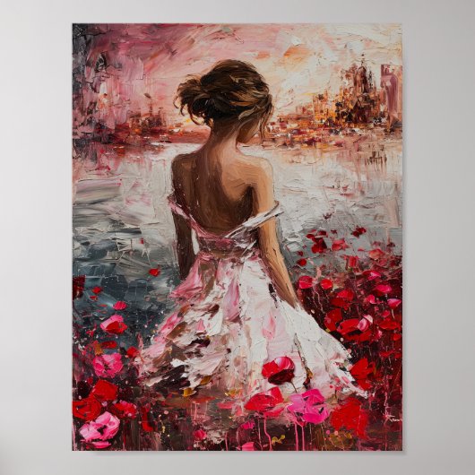 Rosy Reverie: Der erste Blush der Morgendämmerung Poster (Vorne)