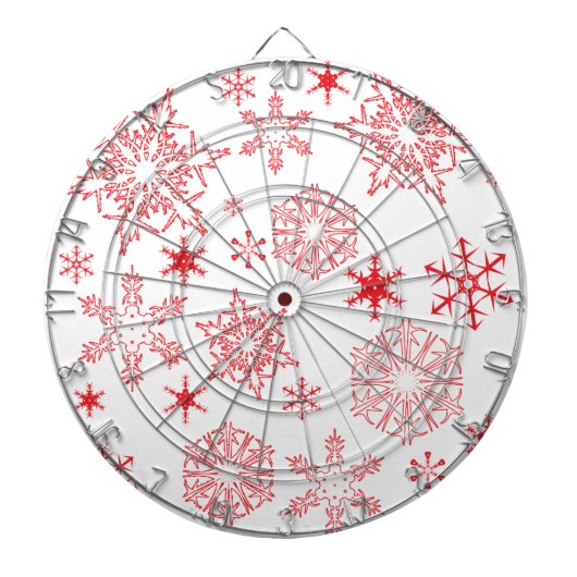 Rosy Snowflakes Dartscheibe (vorne)