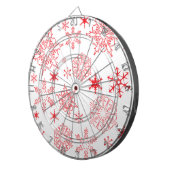 Rosy Snowflakes Dartscheibe (Vorderseite rechts)