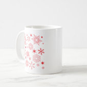 Rosy Snowflakes Kaffeetasse (Vorderseite Links)
