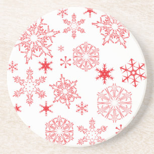 Rosy Snowflakes Untersetzer