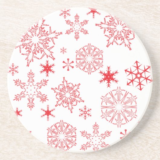 Rosy Snowflakes Untersetzer (Vorne)