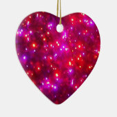 "Rosy Sparkle" Herzdekoration Keramik Ornament (Rechts)