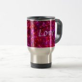 Rosy Sparkle 'Liebe' Travel Mug Reisebecher (VorderseiteRechts)