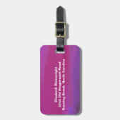 Rosy Sunset Luggage Tag Gepäckanhänger (Vorderseite vertikal)