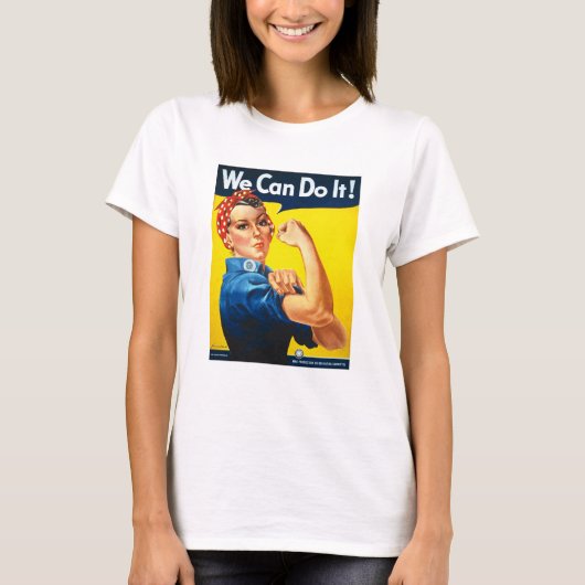 Rosy the Riveter T Shirt - Wir können es tun (Vorderseite)