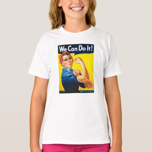 Rosy the Riveter T Shirt - Wir können es tun (Vorderseite)