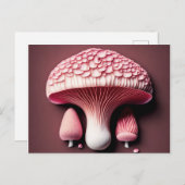 Rosy Veincap Pilz Postkarte (Vorne/Hinten)