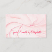 Rosy Watercolor Swirl Event Planner Beruflich Visitenkarte (Vorderseite)