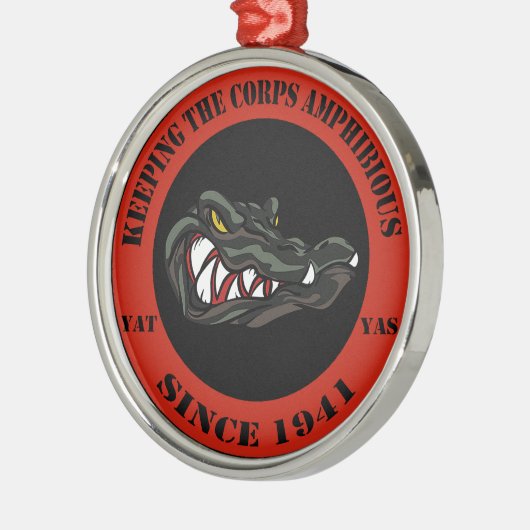 Rot 1941 silbernes ornament (Links)