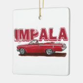 Rot 1962 Impala-Konvertible Keramikornament (Links)