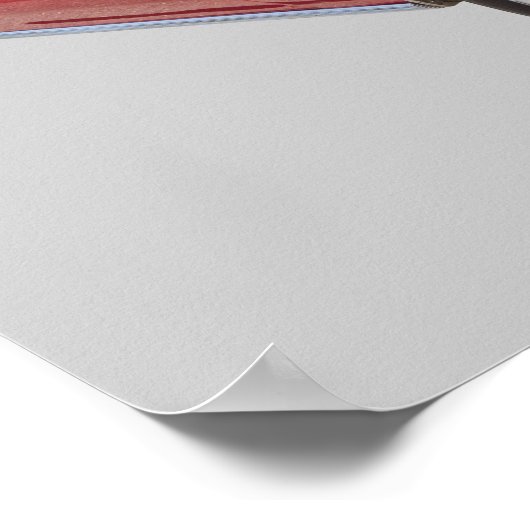 Rot 1966 Chevy Chevelle SS 396 Poster (Ecke)