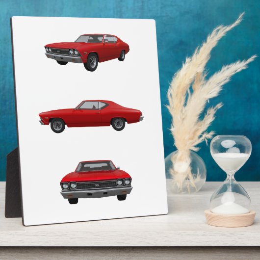 Rot 1968 Chevelle SS: Fotoplatte (Seite)