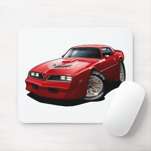 Rot 1977-78 Transportes morgens Mousepad (Mit Mouse)