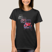 rot 2CV x 3 T-Shirt (Vorderseite)