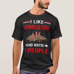 Rot 3 Personen Vermikultur Vermicompost T-Shirt