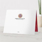 Rot 40 Dekade Geburtstag Karte (Rückseite)