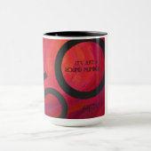 Rot 50 Dekade Geburtstag Tasse (Zentrum)