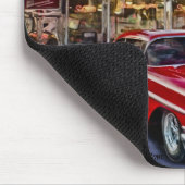 Rot 58 chevy am Autokino Mousepad (Ecke)