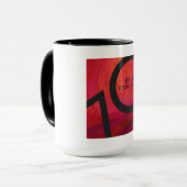 Rot 70 Dekade Geburtstag Tasse (Vorderseite Links)