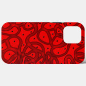 Rot abstrahiert Case-Mate iPhone hülle (Rückseite (Horizontal))