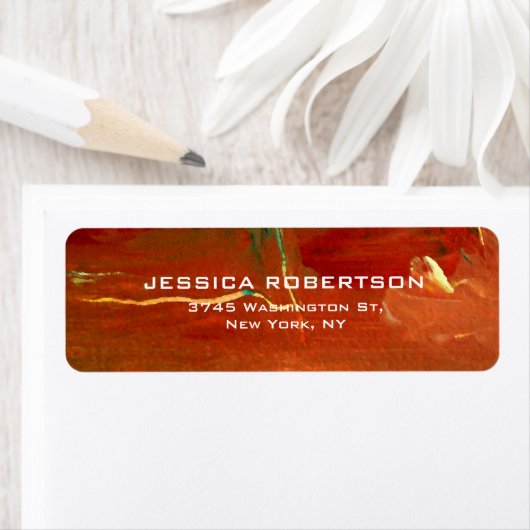 Rot Abstrakt Schlicht Elegante Moderne Moderne Mod (Insitu)