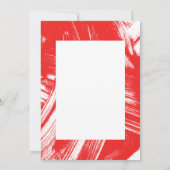 Rot | Abstraktes Foto Abschluss Vielen Dank Dankeskarte (Rückseite)