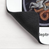 Rot-Adept wiederholt Mousepad (Ecke)