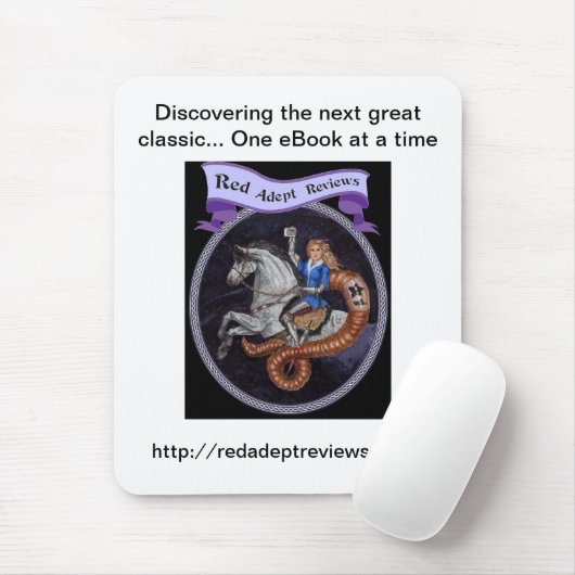 Rot-Adept wiederholt Mousepad (Mit Mouse)