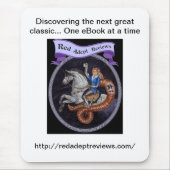 Rot-Adept wiederholt Mousepad (Vorne)