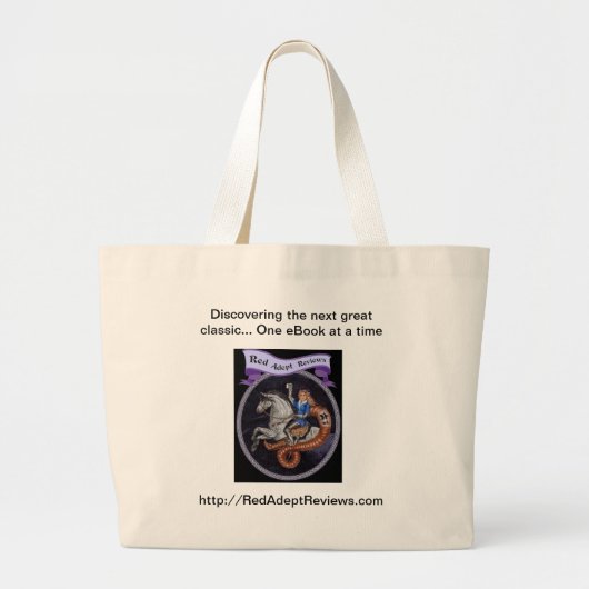 Rot-Adept wiederholt Taschen-Tasche Jumbo Stoffbeutel (Vorne)