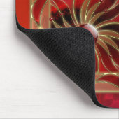Rot als die Flamme Mousepad (Ecke)