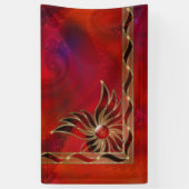 Rot als die Flammen-Fahne Banner (Vertikal)