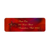 Rot als Flame Address Labels (Vorne)