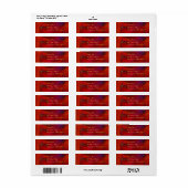 Rot als Flame Address Labels (Vorne)