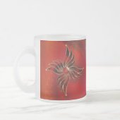 Rot als Flamme-Tasse Mattglastasse (Links)