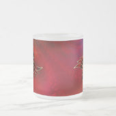 Rot als Flamme-Tasse Mattglastasse (Mittel)