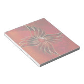 Rot als FlammenNotepad Notizblock (angewinkelt)