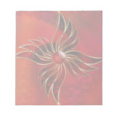 Rot als FlammenNotepad Notizblock (Vorderseite)