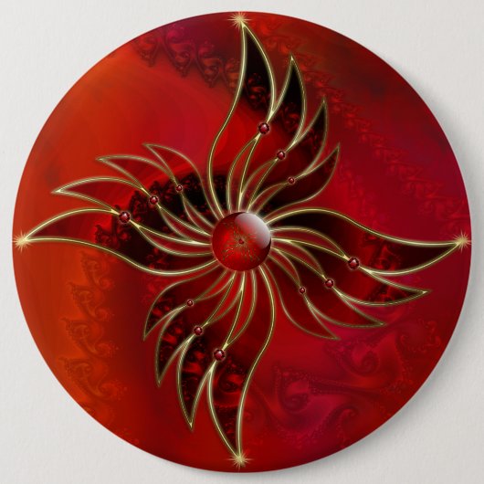 Rot als Flammenschaltfläche Button (Vorderseite)
