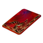 Rot als flexibler Flammenmagnet Magnet (Linke Seite)