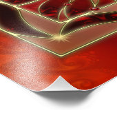 Rot als Foto drucken (Ecke)