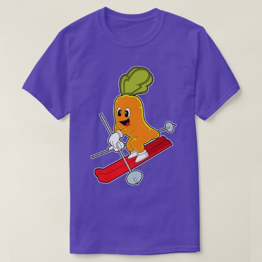 Rot als Skifahrer T-Shirt (Design vorne)