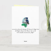 Rot angebundene Falke-Gruß-Karte Karte (Rückseite)