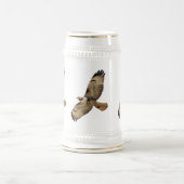 Rot angebundene Falke-Tasse Bierglas (Mittel)